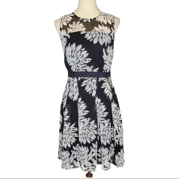 Ann Taylor Dresses & Skirts - Ann Taylor Black and White Floral Tank Dress